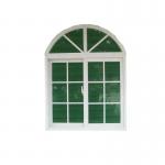 White UPVC Slide Window Windproof  Horizontal Sliding Windows Double Glazed