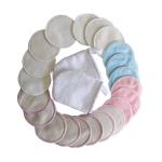 Breathable Bamboo Facial Make Up Remover , Anti Resistant Organic Reusable Pads for sale