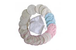 China Breathable Bamboo Facial Make Up Remover , Anti Resistant Organic Reusable Pads supplier