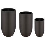 Modern Round Fiber Reinforced Planter with UV Resistant Finish for sale