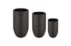 China Modern Round Fiber Reinforced Planter with UV Resistant Finish supplier