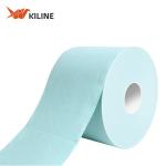 65gsm Jumbo Roll Green Color Cusotm Logo Heavy Duty Nonwoven Cleaning Wipes for sale