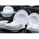 Swirl Emboss 16pc Dinner Set Irregular For Wedding Party