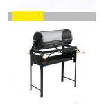 Burner Rotating Charcoal Bbq Grill , Small Chile Roaster With Adjustable Bbq Stand