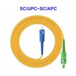 SC UPC SC APC Fiber Jumper Cable Single Core OM1/2 Gigabit for sale