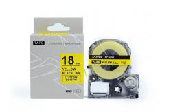 China SC6YW SC9YW King Jim Label Tape CassetteYellow On Black 12mm  / 24mm Refill supplier