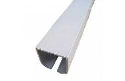 China Curtain Tracks Aluminum Square Profile Rail Accessories 6063 T5 supplier