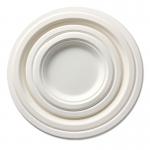 6 Inch Bagasse Disposable Dinner Plate for party Compostable Plate for sale