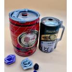 Homebrew Round Metal Beer Can 5L With Valve And Tape 0.23mm Thickness