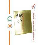 Yellow Bright Pure Copper Sheet , Thickness 0.1 To 30mm Brass Sheet Stock for sale