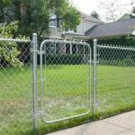 1.8m High And 20m Per Roll Galvanized Chain Link Fence With  Gate Panel for sale