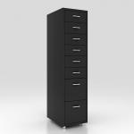 Multi Color 8 Drawers Living Room Storage Drawers Mobile Metal File Cabinet for sale