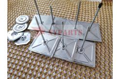China 50mm Tape Base Rock Wool Fastener Adhesive Insulation Metal Self Stick Pins supplier