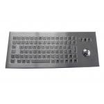 IP68 Waterproof Vandal Proof Industrial Metal Keyboard With Trackball for sale
