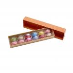 Macaron Takeaway Recyclable Kraft Paper Box Packing With Sliding Drawer for sale