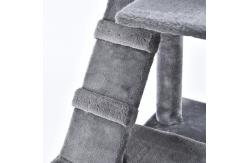 China Custom Wooden Cat Climbing Tree with Modern Luxury Design and Scratching Post Tower supplier