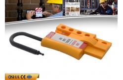 China ZC-K46 New Non-conductive Nylon Locknshackle 6mm lockout HASP, Yellow HASP supplier