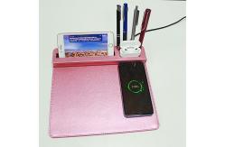China ultraportable Wireless Charging Mouse Pad With Pen Holder lightweight 10W supplier