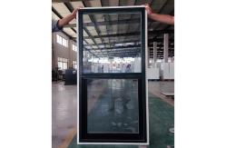 China Heat Insulated UPVC Single Hung Window Ventilator White Black supplier