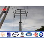 Power Transmission Galvanized Steel Pole , Outdoor Electrical Utility Poles 11.9m - 940dan for sale