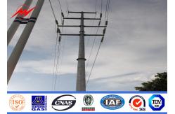 China Power Transmission Galvanized Steel Pole , Outdoor Electrical Utility Poles 11.9m - 940dan supplier