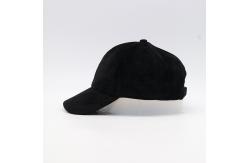 China Unisex Embroidered Baseball Caps With Curved Brim And Mental Strap Suede Fabric supplier