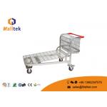 Supermarket Warehouse Logistics Trolley Movable Folding For Transporting Goods for sale