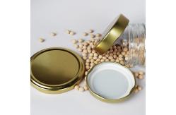 China Gold 53mm 43mm Lug Cap Closure Lid For Tinplate Jar supplier