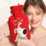 Portable Custom Logo 1000ml Rubber Hot Water Bottle Foot And Hand Warmer