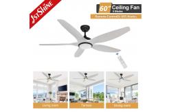 China 6 Speed Low Noise Dimmable LED Ceiling Fan ABS Blade DC Motor supplier