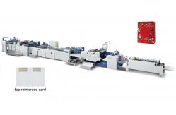 China 300gsm Square Bottom Paper Bag Making Machine with Reinforced Card supplier