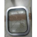 Fixed And Welded Installation Marine Wheelhouse Window With Aluminum Frame for sale