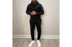 China Bulk Plain 100 Cotton Sweatsuit Set Two Pieces Tech Fleece Jogging Suits Windproof supplier