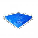 1200*1200 Blue Euro Pallets Made From Recycled Plastic For Warehouse