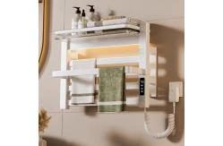 China Wall Mounted Electric Heated Towel Rack Electric Towel Warmers For Bathrooms supplier