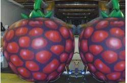 China lovely stawberry inflatable helium balloon supplier