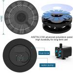 6 Nozzles Solar Floating Fountain 200L/H With Brushless Motor Pump