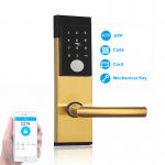 ODM Wifi Combination Door Lock 4xAA Bluetooth Keypad Door Lock for sale