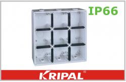 China Grey Small IP66 Outdoor Junction Box / Plastic Electrical Junction Box supplier