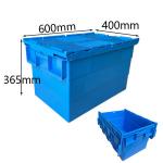 Warehouse HDPE Plastic Logistic Box Hygiene Plastic Moving Crate 50Kg 60L for sale