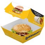Disposable Foldable Kraft Burger Box for Fast Food Takeaway Customized Design