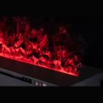 China Modern home 1080-inch black LED multi-color adjustable water vapor mist fireplace for sale
