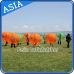 1.0mm PVC Orange Bubble Ball For Football , Bubble Football Ball Toys For Grass for sale
