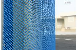 China Architectural Suspended Aluminum Ceiling Expanded Metal Panels Black supplier