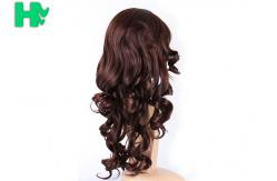 China New Style Long Thick Healthy Long Synthetic Wig , Full Lace Synthetic Wigs supplier