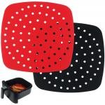 Reusable Air Fryer Liners Non-Stick 8.5 Inch Silicone Square Air Fryer Liner Mats for sale