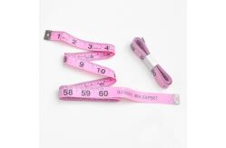 China Cute Pink Clothing Tape Measure , 60 Inches Clothing Ruler Tape With Inch Metric supplier