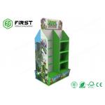 CMYK Printing Recyclable Pegboard Paper Cardboard Pop Up Floor Hook Displays Stand