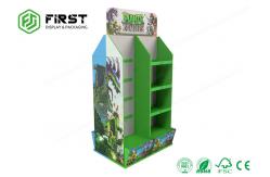 China CMYK Printing Recyclable Pegboard Paper Cardboard Pop Up Floor Hook Displays Stand supplier