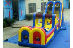 China Customized Inflatable Obstacle Course Inflatable Bouncy Jumping Castle With Slides supplier